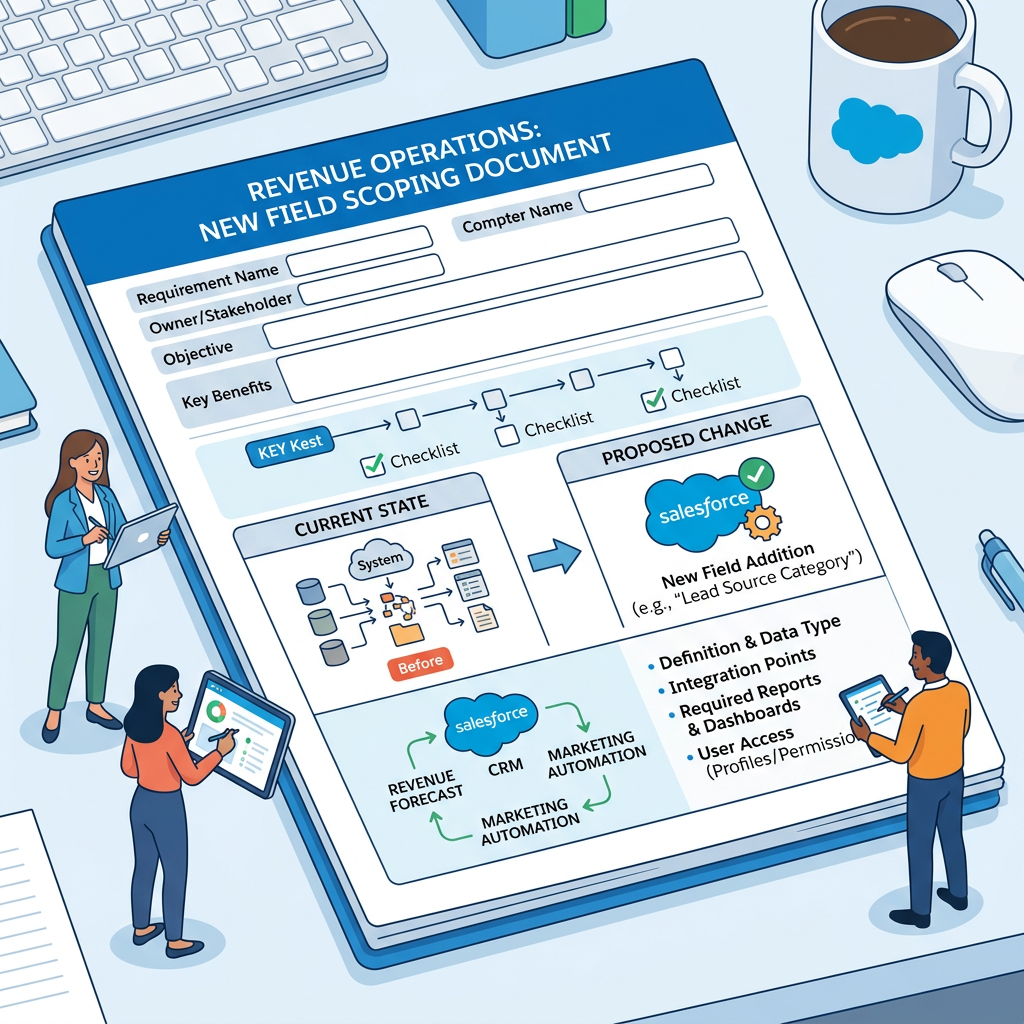 RevOps professional scoping Salesforce fields